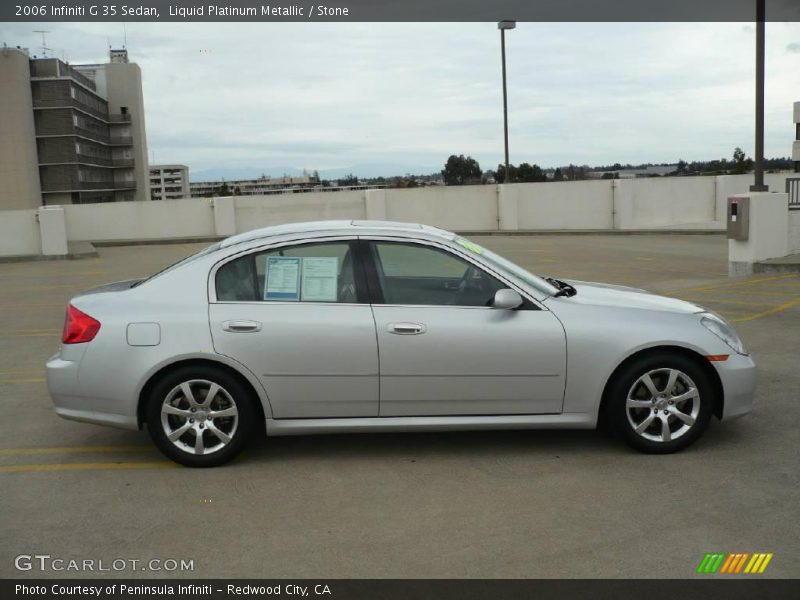 Liquid Platinum Metallic / Stone 2006 Infiniti G 35 Sedan