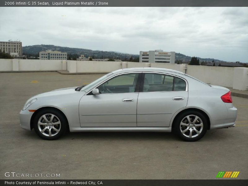 Liquid Platinum Metallic / Stone 2006 Infiniti G 35 Sedan