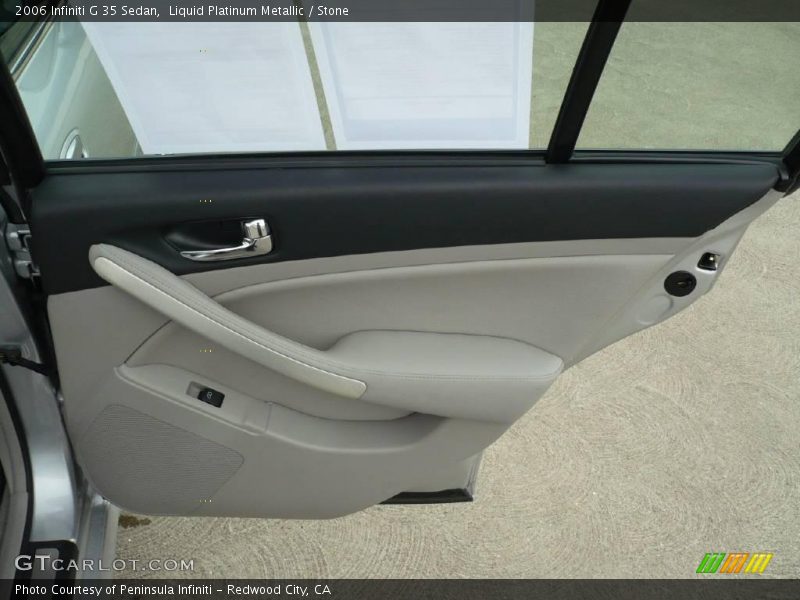 Liquid Platinum Metallic / Stone 2006 Infiniti G 35 Sedan