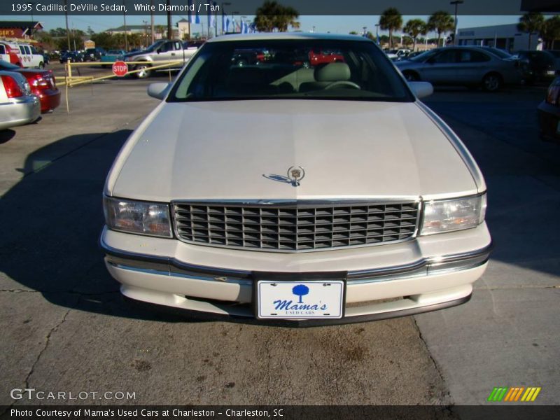 White Diamond / Tan 1995 Cadillac DeVille Sedan