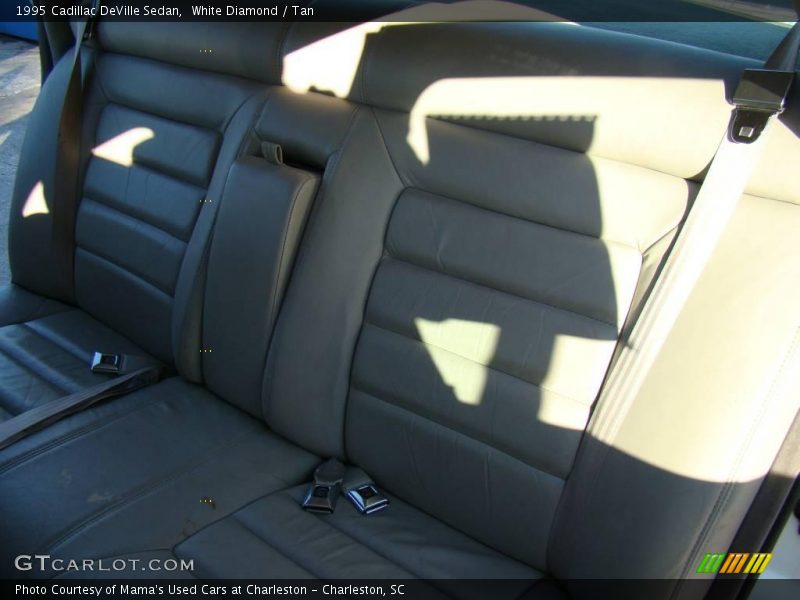 White Diamond / Tan 1995 Cadillac DeVille Sedan