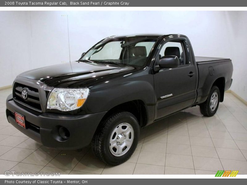Black Sand Pearl / Graphite Gray 2008 Toyota Tacoma Regular Cab