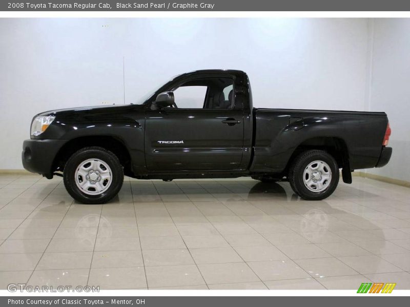 Black Sand Pearl / Graphite Gray 2008 Toyota Tacoma Regular Cab