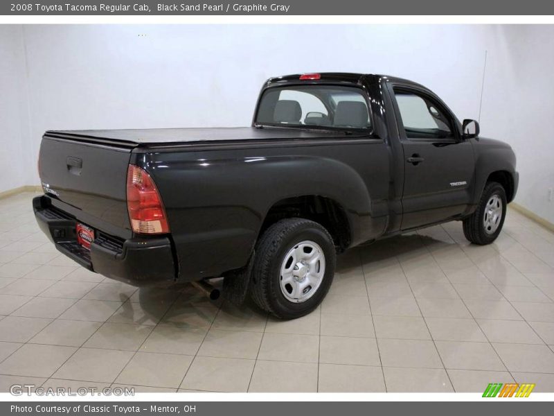 Black Sand Pearl / Graphite Gray 2008 Toyota Tacoma Regular Cab