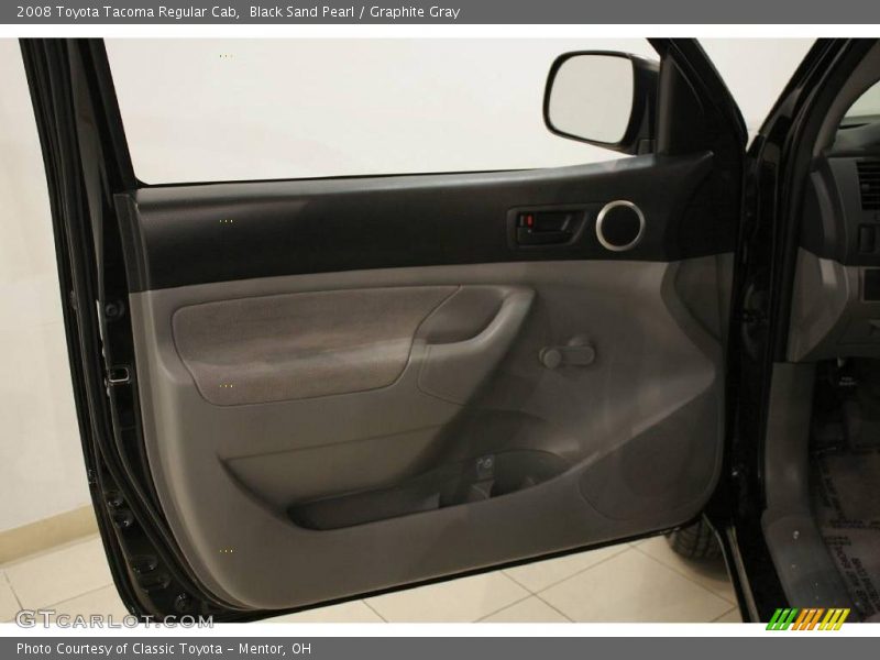 Black Sand Pearl / Graphite Gray 2008 Toyota Tacoma Regular Cab