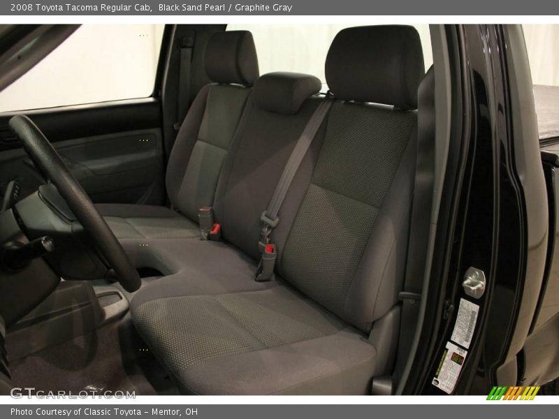 Black Sand Pearl / Graphite Gray 2008 Toyota Tacoma Regular Cab