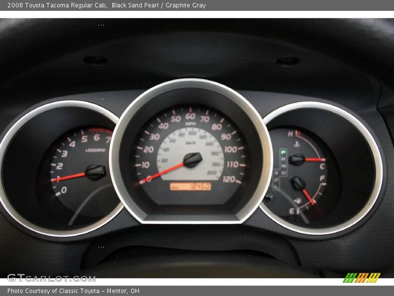 Black Sand Pearl / Graphite Gray 2008 Toyota Tacoma Regular Cab