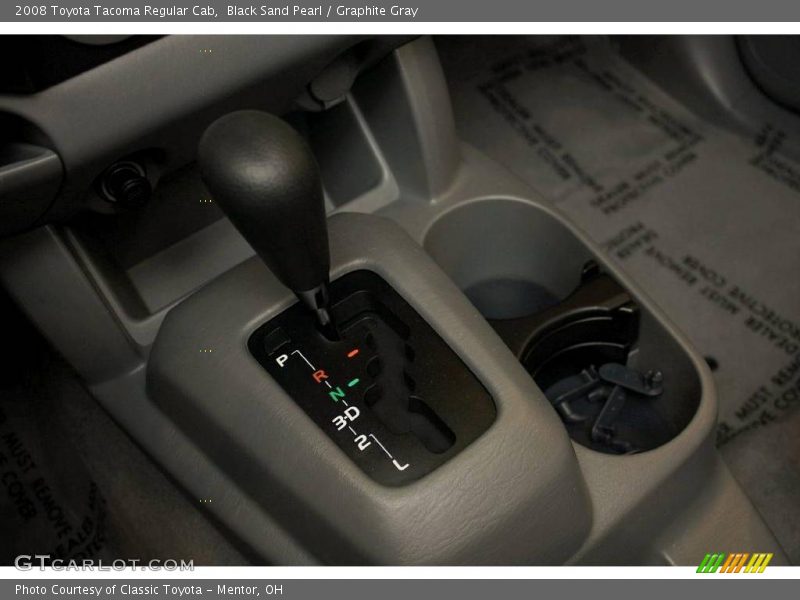 Black Sand Pearl / Graphite Gray 2008 Toyota Tacoma Regular Cab