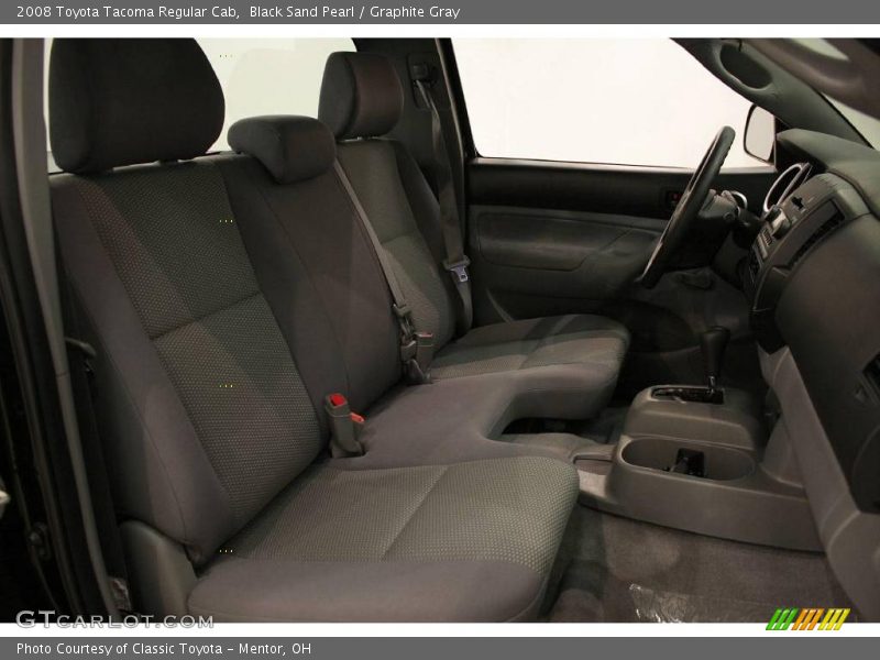 Black Sand Pearl / Graphite Gray 2008 Toyota Tacoma Regular Cab