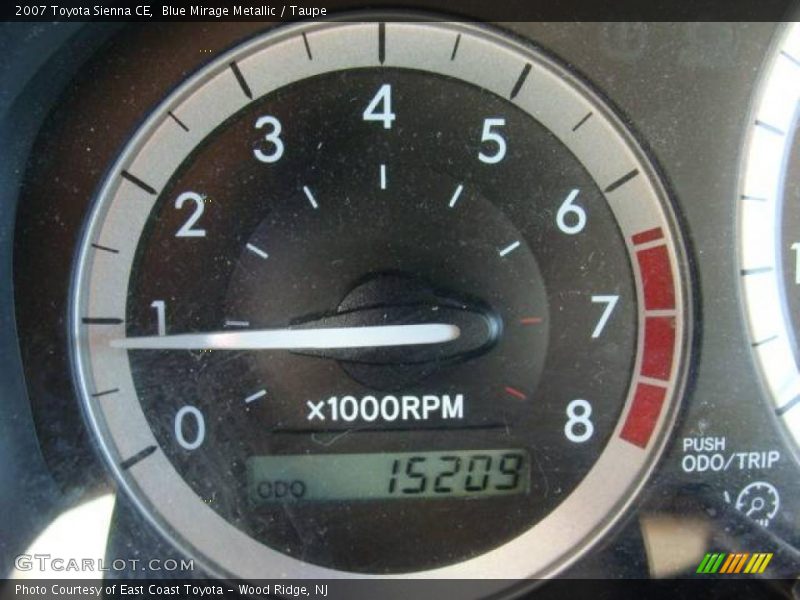 Blue Mirage Metallic / Taupe 2007 Toyota Sienna CE