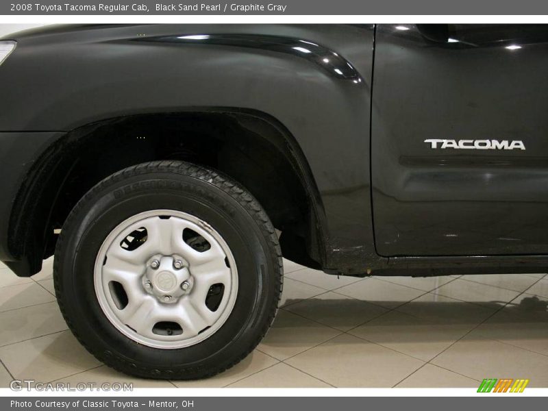 Black Sand Pearl / Graphite Gray 2008 Toyota Tacoma Regular Cab