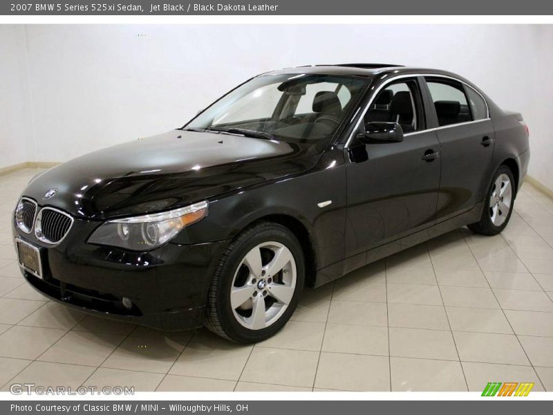 Jet Black / Black Dakota Leather 2007 BMW 5 Series 525xi Sedan