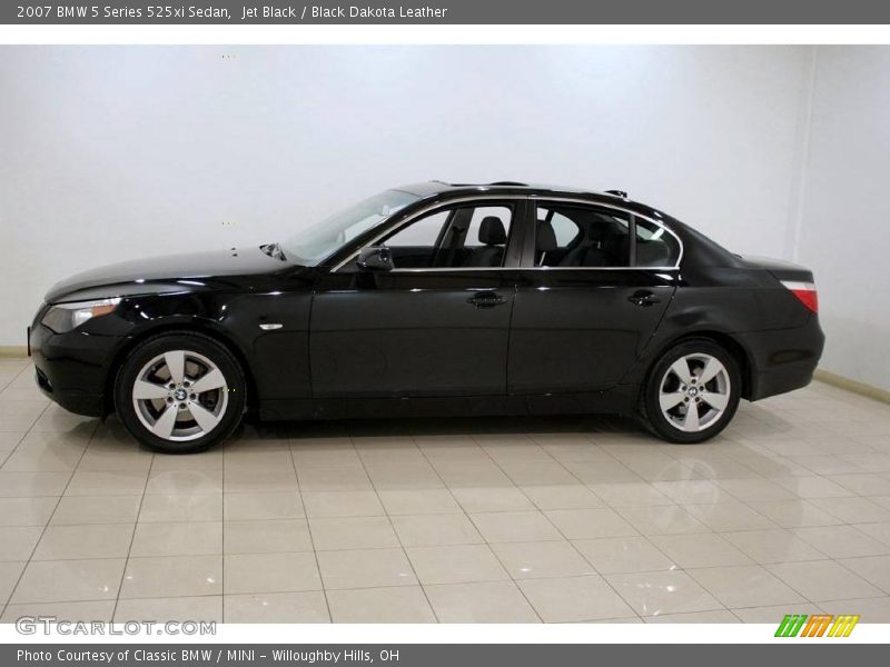 Jet Black / Black Dakota Leather 2007 BMW 5 Series 525xi Sedan