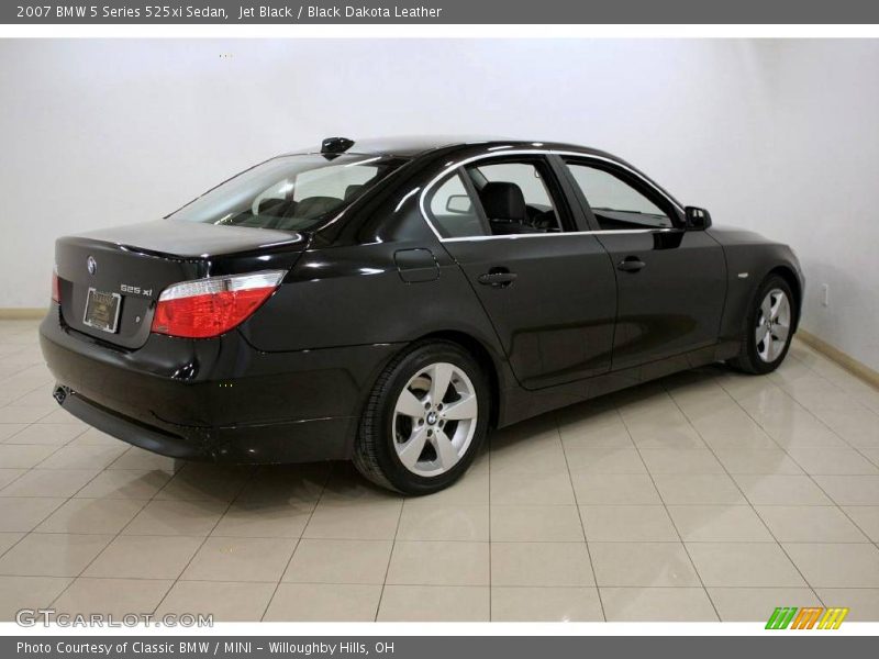 Jet Black / Black Dakota Leather 2007 BMW 5 Series 525xi Sedan