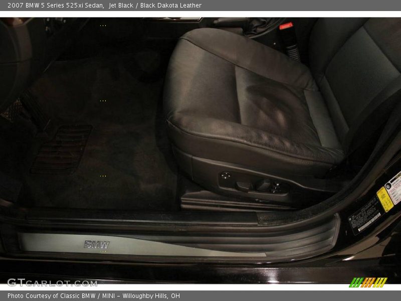 Jet Black / Black Dakota Leather 2007 BMW 5 Series 525xi Sedan