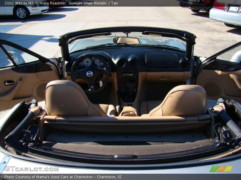 Sunlight Silver Metallic / Tan 2002 Mazda MX-5 Miata Roadster