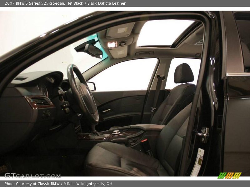 Jet Black / Black Dakota Leather 2007 BMW 5 Series 525xi Sedan
