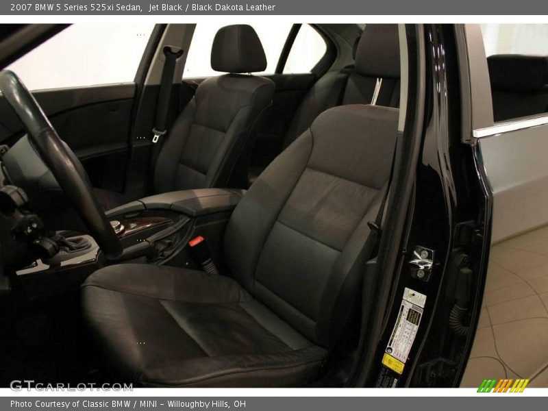 Jet Black / Black Dakota Leather 2007 BMW 5 Series 525xi Sedan