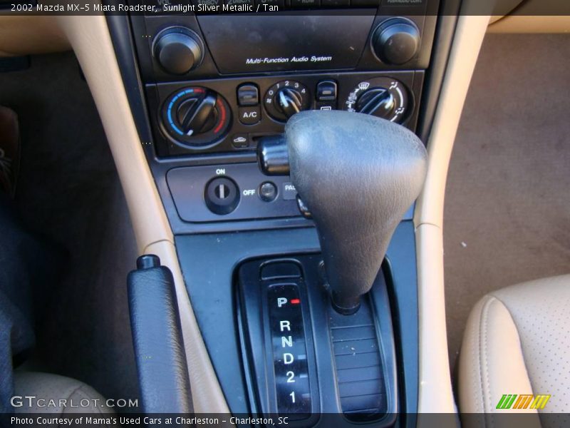 Sunlight Silver Metallic / Tan 2002 Mazda MX-5 Miata Roadster