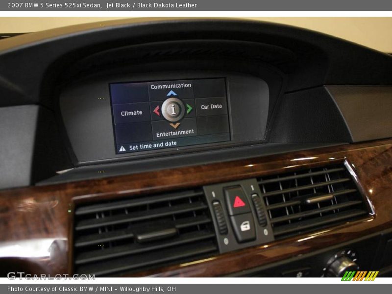 Jet Black / Black Dakota Leather 2007 BMW 5 Series 525xi Sedan
