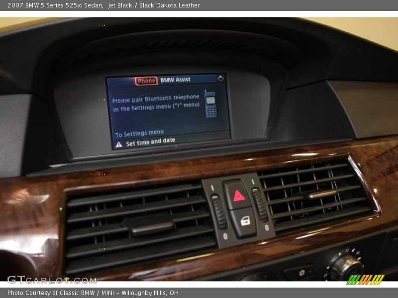 Jet Black / Black Dakota Leather 2007 BMW 5 Series 525xi Sedan