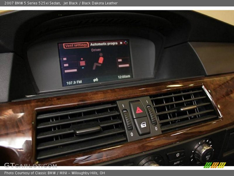 Jet Black / Black Dakota Leather 2007 BMW 5 Series 525xi Sedan