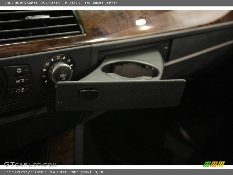 Jet Black / Black Dakota Leather 2007 BMW 5 Series 525xi Sedan