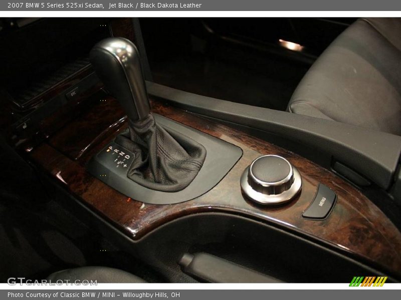 Jet Black / Black Dakota Leather 2007 BMW 5 Series 525xi Sedan