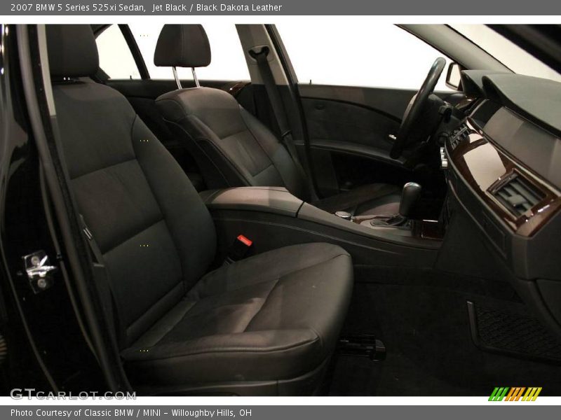 Jet Black / Black Dakota Leather 2007 BMW 5 Series 525xi Sedan