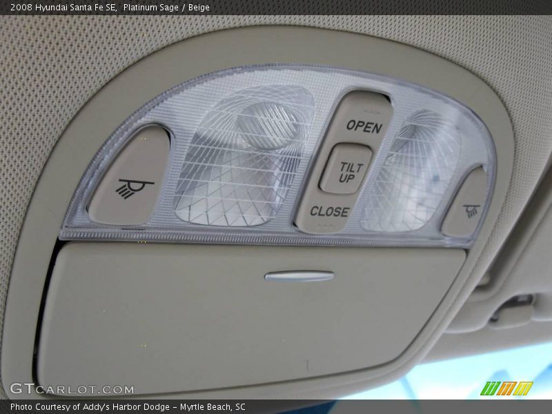 Platinum Sage / Beige 2008 Hyundai Santa Fe SE