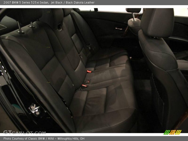 Jet Black / Black Dakota Leather 2007 BMW 5 Series 525xi Sedan