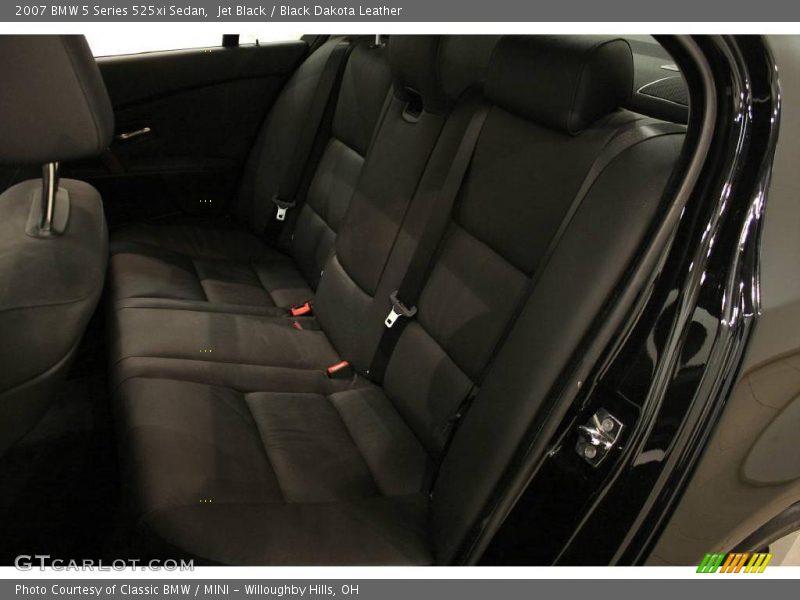 Jet Black / Black Dakota Leather 2007 BMW 5 Series 525xi Sedan