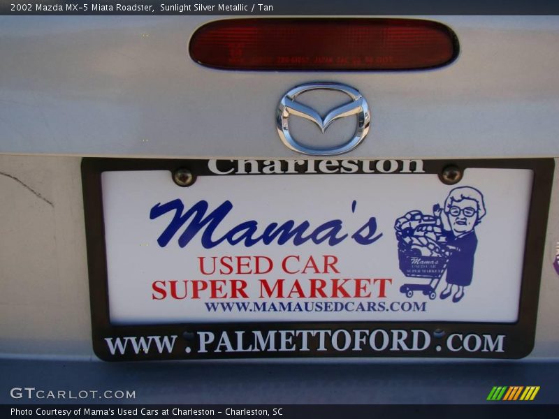 Sunlight Silver Metallic / Tan 2002 Mazda MX-5 Miata Roadster
