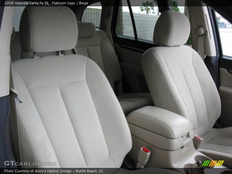 Platinum Sage / Beige 2008 Hyundai Santa Fe SE