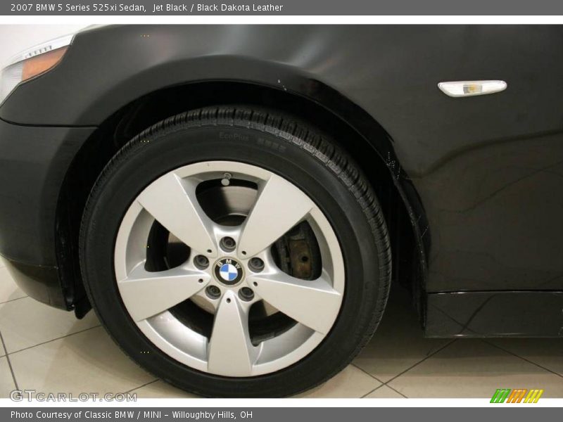 Jet Black / Black Dakota Leather 2007 BMW 5 Series 525xi Sedan