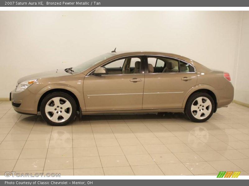 Bronzed Pewter Metallic / Tan 2007 Saturn Aura XE