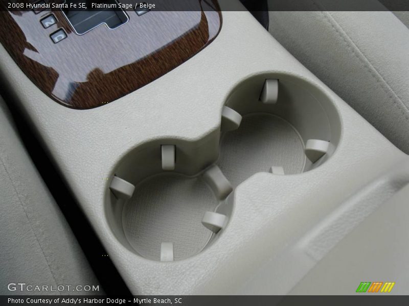 Platinum Sage / Beige 2008 Hyundai Santa Fe SE