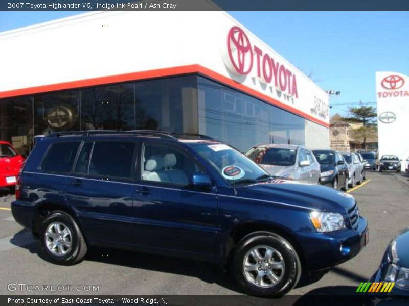 Indigo Ink Pearl / Ash Gray 2007 Toyota Highlander V6