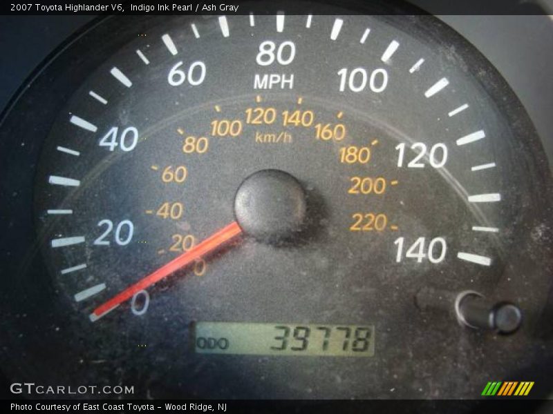 Indigo Ink Pearl / Ash Gray 2007 Toyota Highlander V6