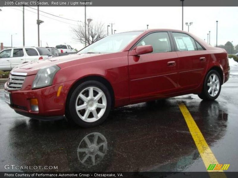 Red Line / Light Neutral 2005 Cadillac CTS Sedan