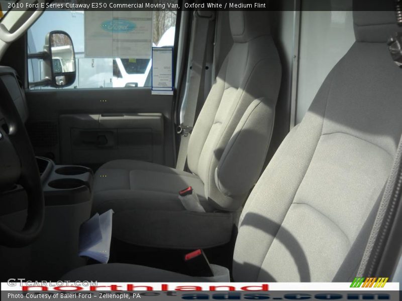 Oxford White / Medium Flint 2010 Ford E Series Cutaway E350 Commercial Moving Van