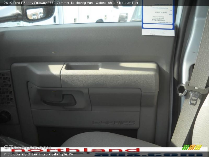 Oxford White / Medium Flint 2010 Ford E Series Cutaway E350 Commercial Moving Van