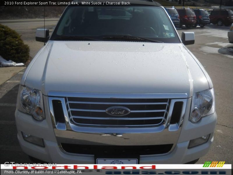 White Suede / Charcoal Black 2010 Ford Explorer Sport Trac Limited 4x4