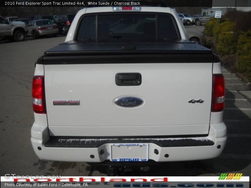 White Suede / Charcoal Black 2010 Ford Explorer Sport Trac Limited 4x4