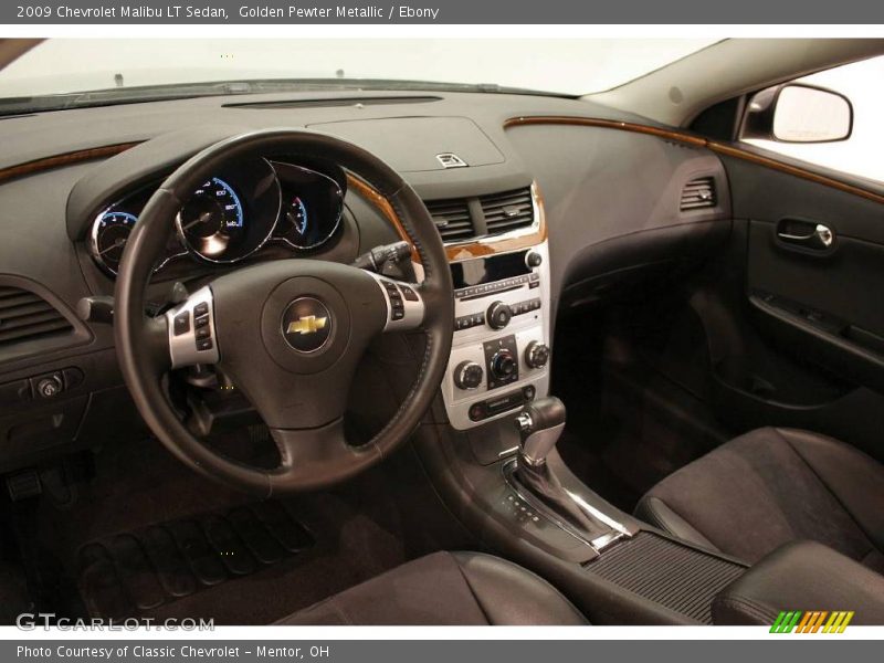 Golden Pewter Metallic / Ebony 2009 Chevrolet Malibu LT Sedan
