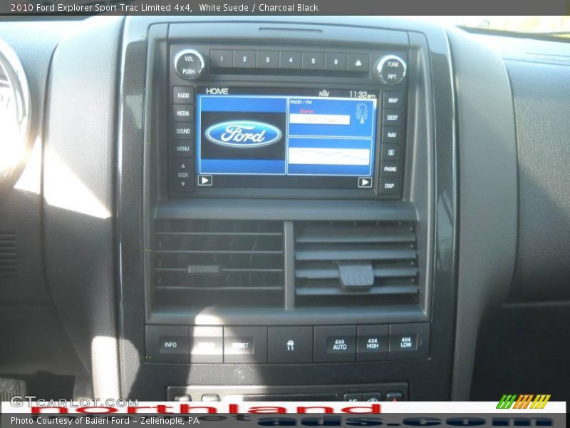 White Suede / Charcoal Black 2010 Ford Explorer Sport Trac Limited 4x4