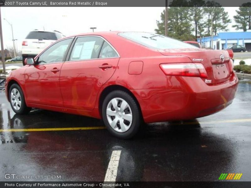 Barcelona Red Metallic / Bisque 2007 Toyota Camry LE