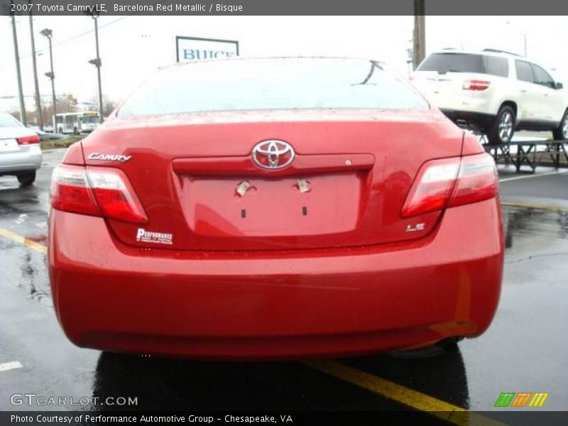 Barcelona Red Metallic / Bisque 2007 Toyota Camry LE