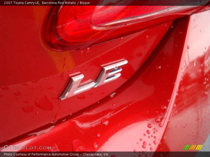 Barcelona Red Metallic / Bisque 2007 Toyota Camry LE