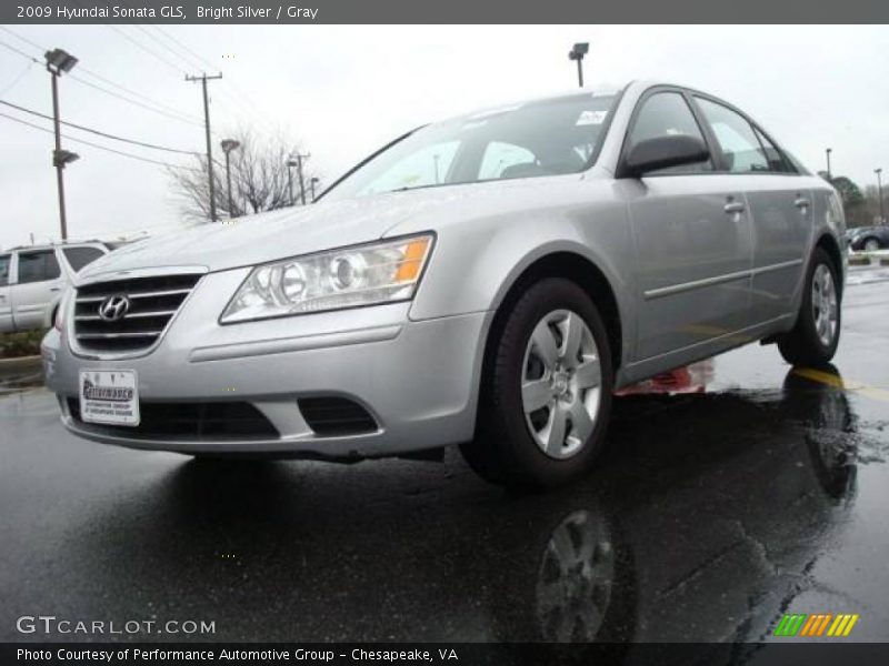 Bright Silver / Gray 2009 Hyundai Sonata GLS
